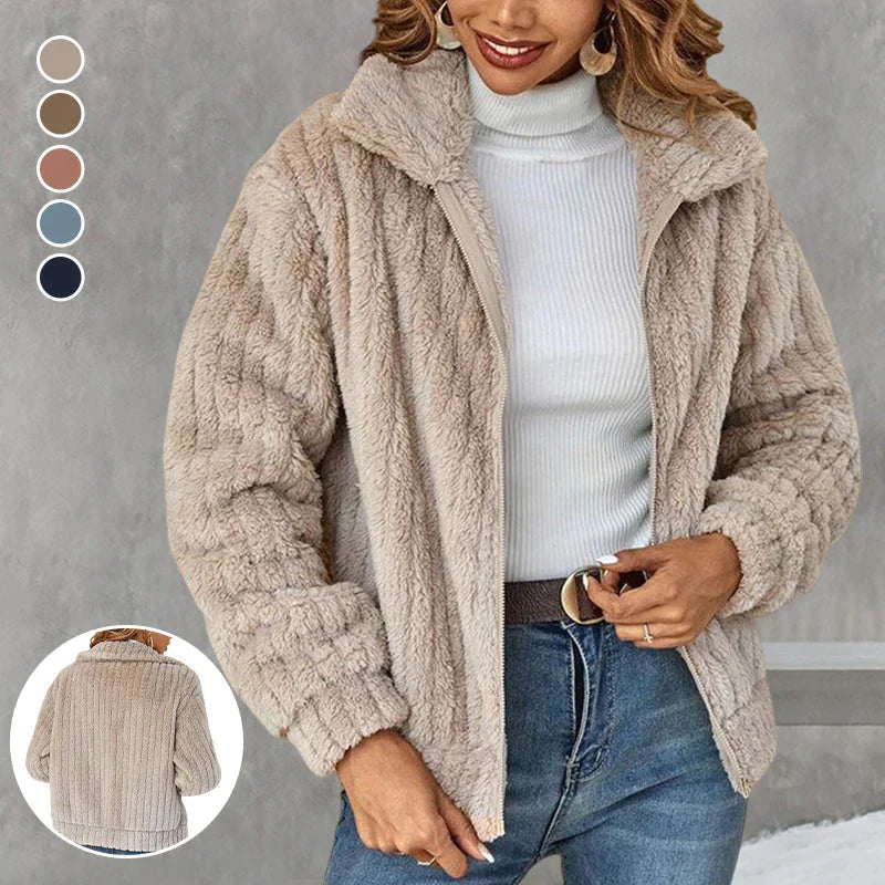 Hannah | Kurze und Moderne Damen Strick-Strickjacke