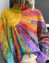 Mia | Farbenfroher Rollkragenpullover mit Weichem Tragekomfort
