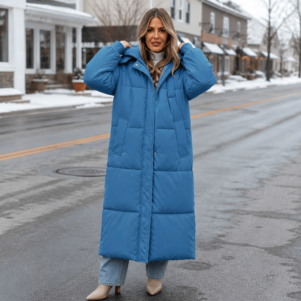 Wearbella | Long Hooded Puffer Coat – Eleganter Wintermantel für Frauen