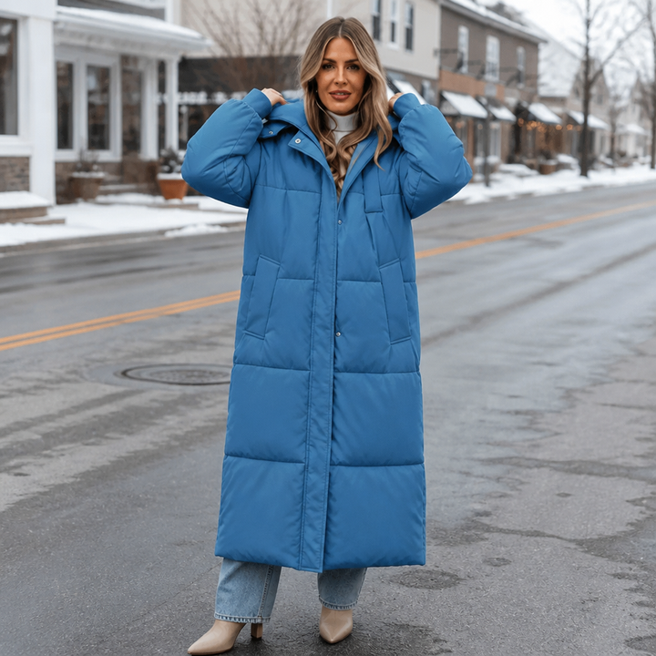 Wearbella | Long Hooded Puffer Coat – Eleganter Wintermantel für Frauen
