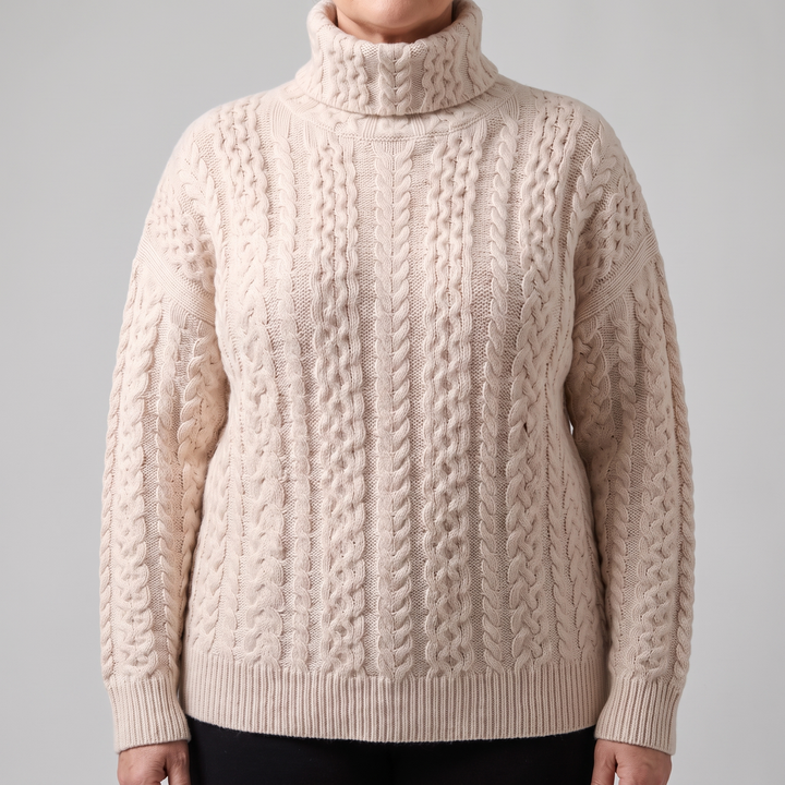 VIVARA | Cashmere Knit – Eleganter Turtleneck Pullover für Frauen