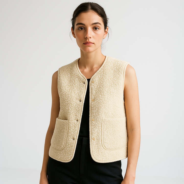 Johanna | Kuschelige und Moderne Damen Teddyweste