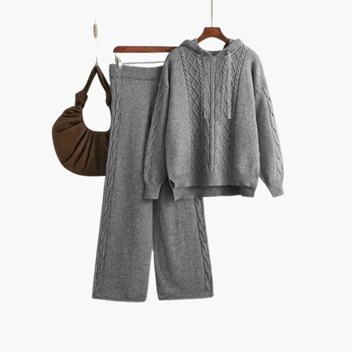 Lunara | Lounge Set – Cozy Oversized Hoodie and Wide-Leg Trousers for Women