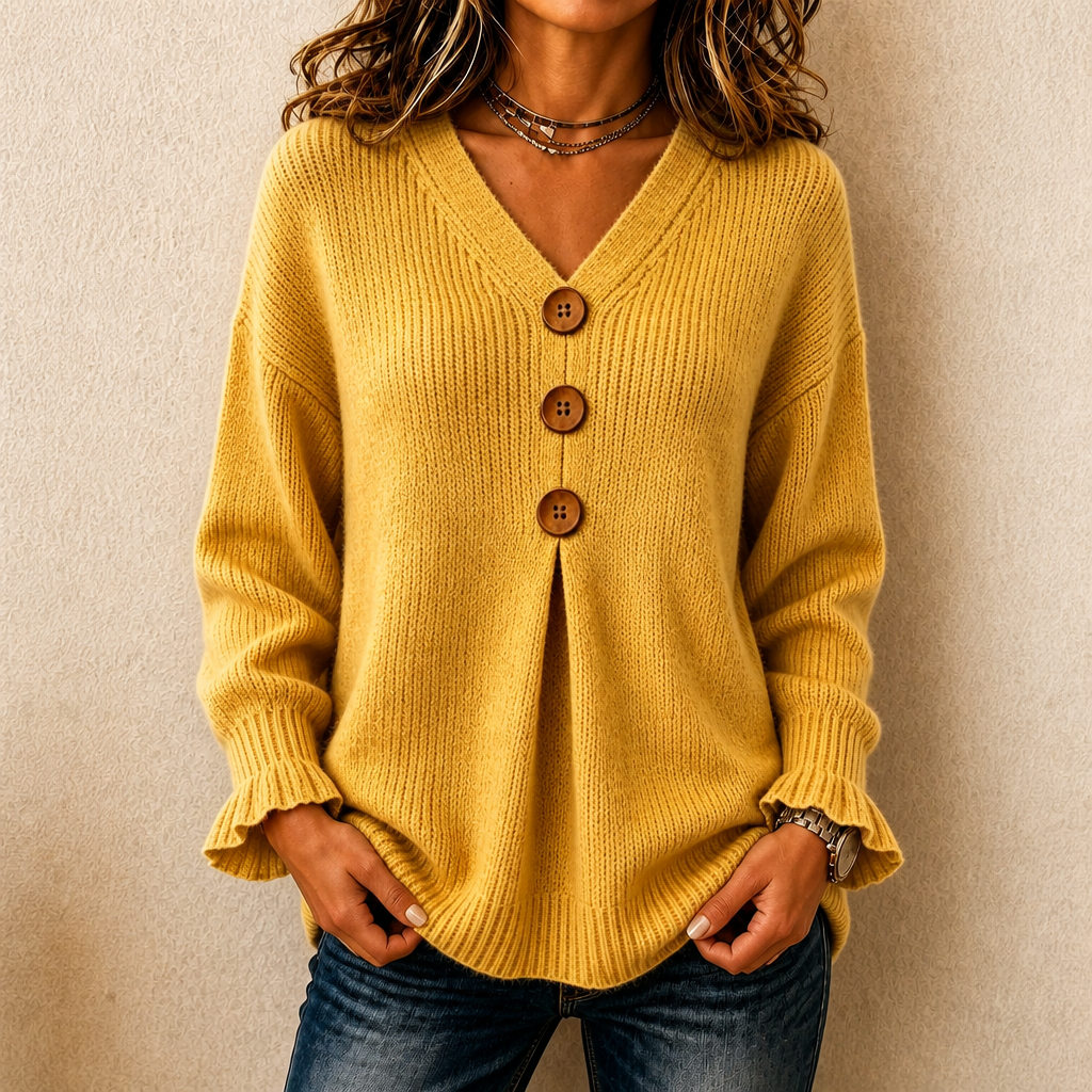 Vessa | Strickpullover mit V-Ausschnitt für Frauen