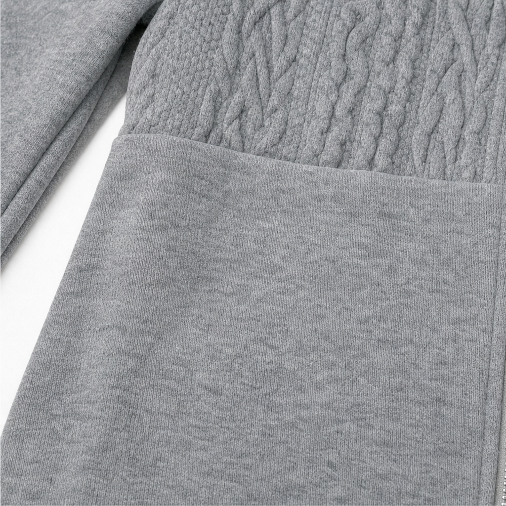 Wearbella | Cable-Knit Longline Zip-Up Hoodie – Bequemer Style für jeden Tag