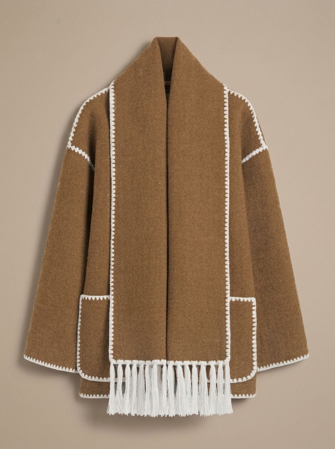 Clara | Wollmantel – Elegantes Cape-Design für Damen