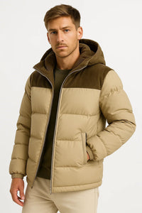 Xavier | Gepolsterte Winterjacke mit verstellbarer Kapuze