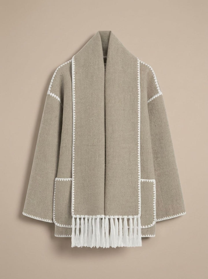 Clara | Wollmantel – Elegantes Cape-Design für Damen