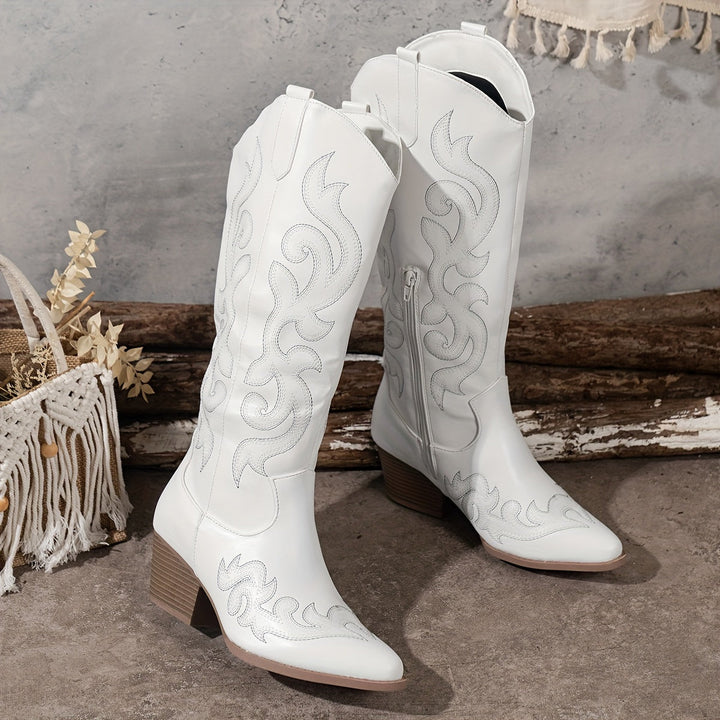 Elisa | Klassische Western Cowboystiefel mit komfortabler Wadenweite
