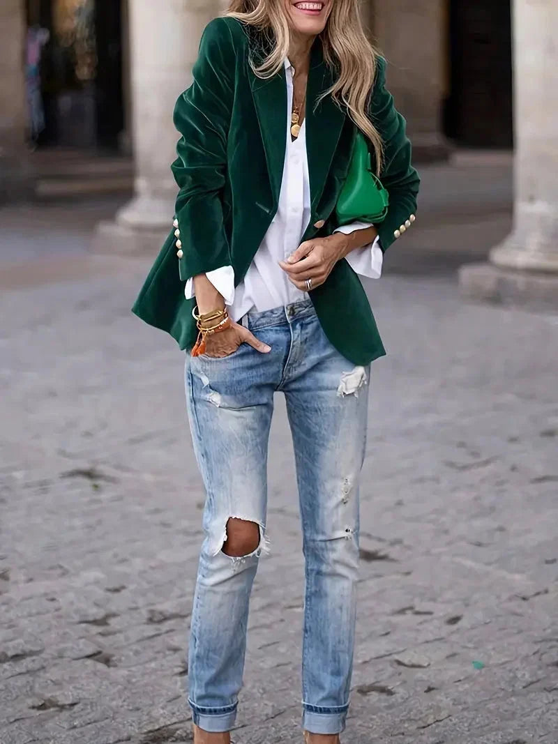 Sophie | Luxuriöser Und Eleganter Samt-Blazer