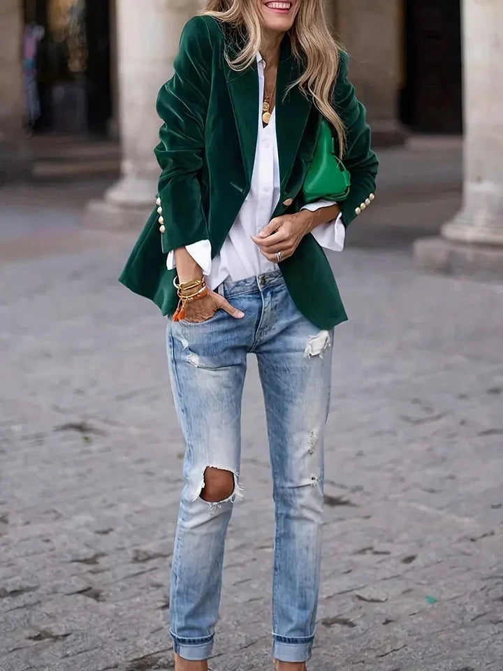 Sophie | Luxuriöser Und Eleganter Samt-Blazer