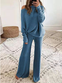 Sandra | Modernes und Asymmetrisches Zweiteiliges Strick-Set