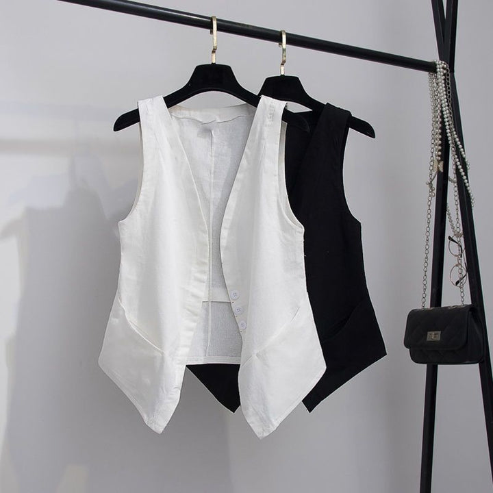 Ursula | Elegante Und Luftige Leinenweste Für Damen