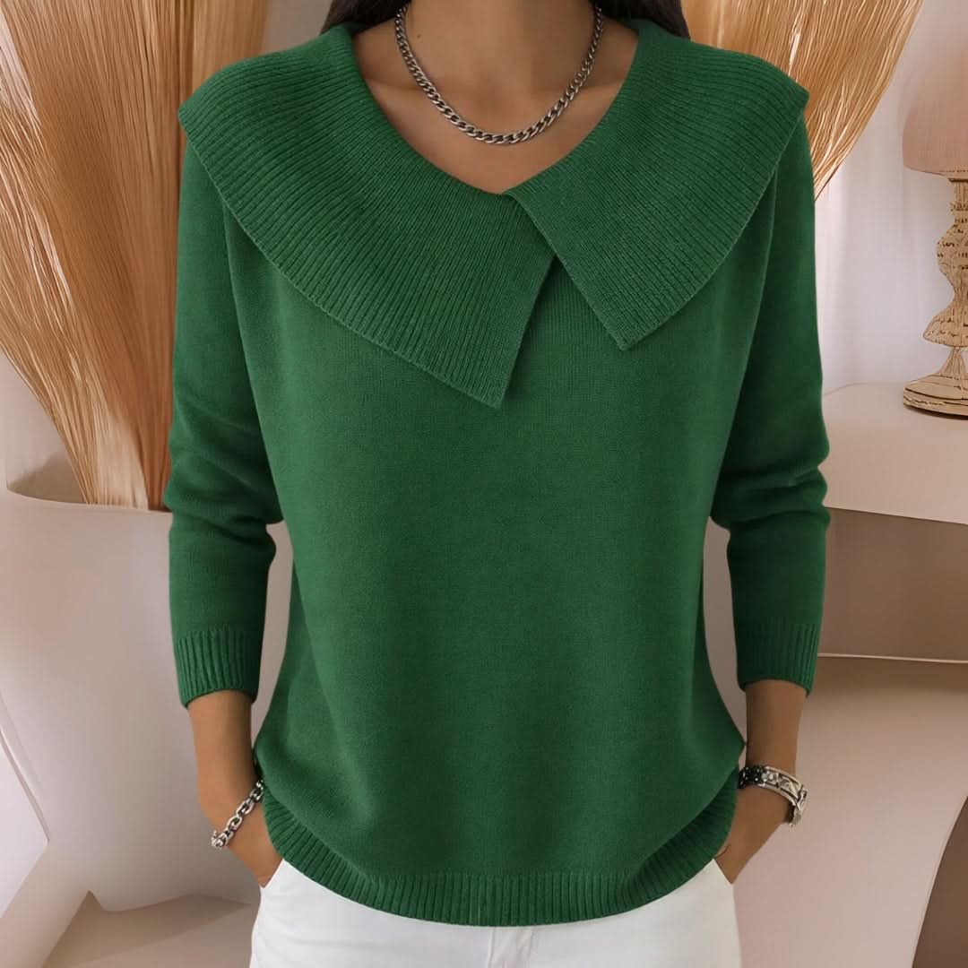 AMARA | Strickpullover mit elegantem Kragen
