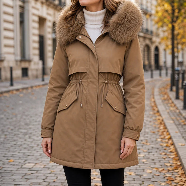 Velora | Mid-Length Parka – Plush-Lined für modische Wärme