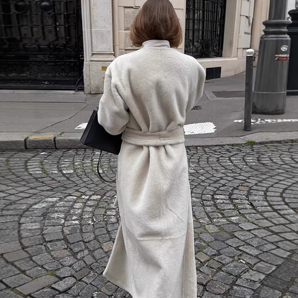 Drune | Teddy-Mantel – Oversize Longline für Damen