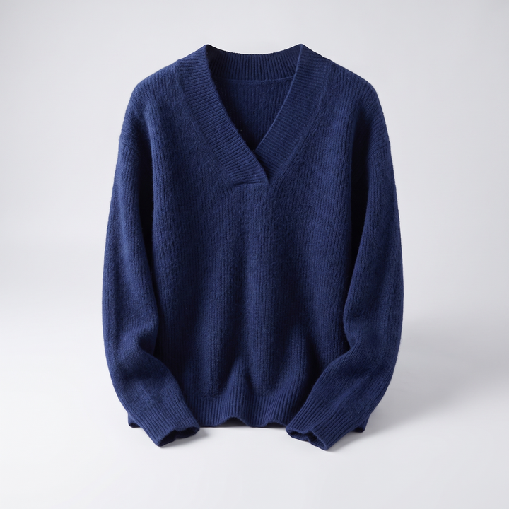 Camille | V-Ausschnitt Strickpullover für Damen – Bequeme Eleganz