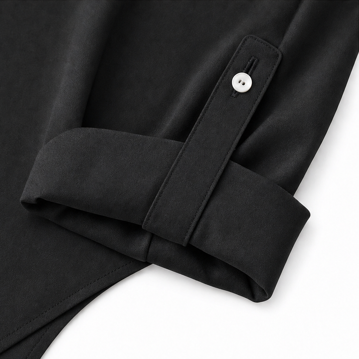 Drapeelle | Satin Hemd-Kleid – Polierte Eleganz für Frauen