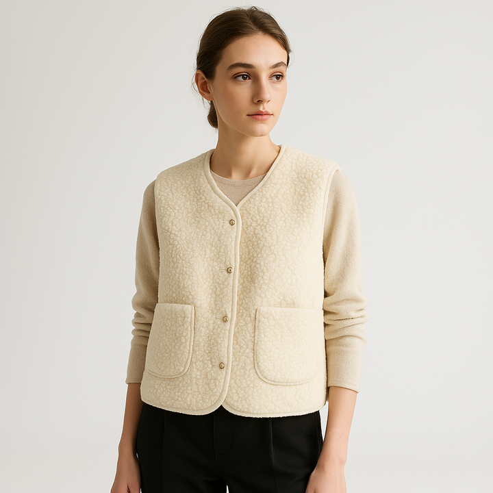 Johanna | Kuschelige und Moderne Damen Teddyweste