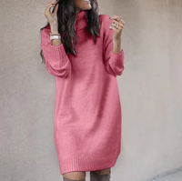 Marlene | Cozy Women's Turtleneck Sweater Dress for Fall and Winter