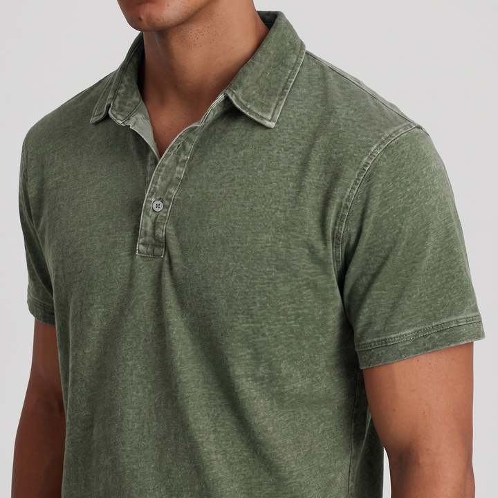Charnley | Entspannten Polo-Shirt für Männer – Vintage-Farben