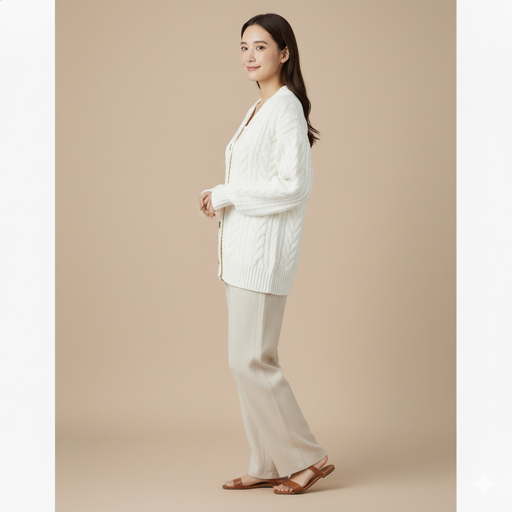 Angela | Bequemer Strickjacke