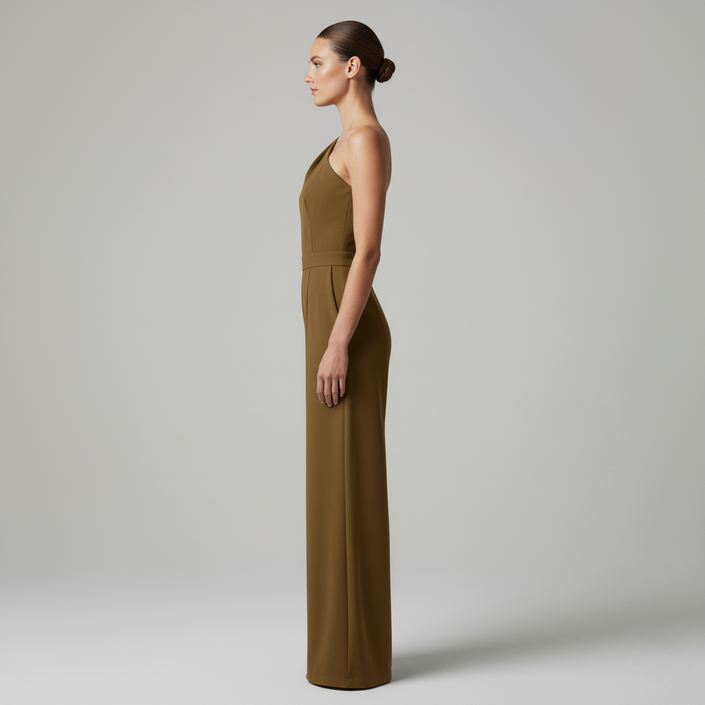 Cecilia | Eleganter Ein Schulter Jumpsuit