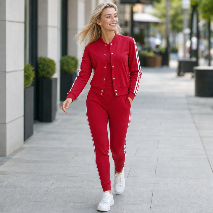 Wearbella | 3-teiliger Set – Kurzjacke, Tanktop und Jogginghose