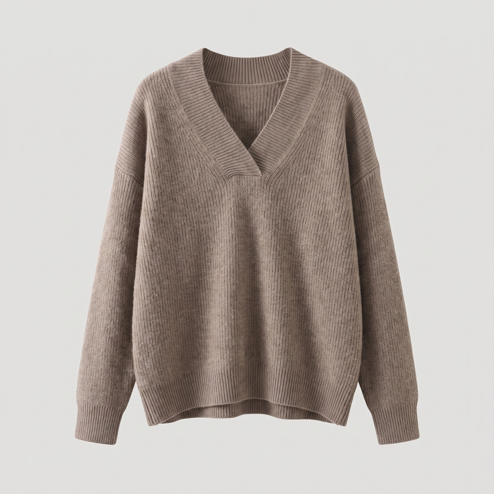 Camille | V-Ausschnitt Strickpullover für Damen – Bequeme Eleganz