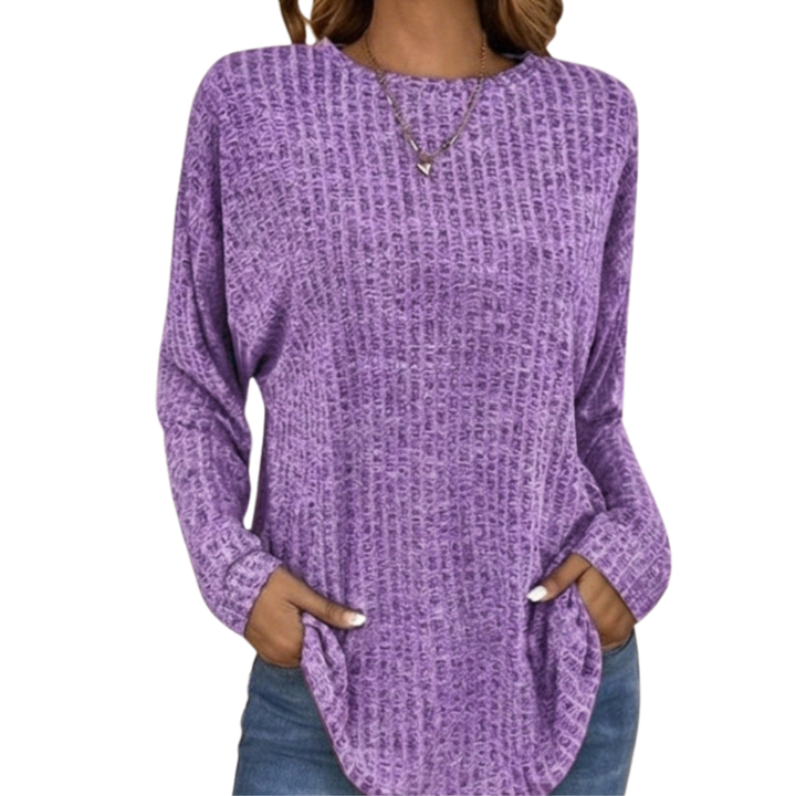 Wovelle | Waffle Knit Oversized Sweater – Flauschiger Komfort für Jede Gelegenheit