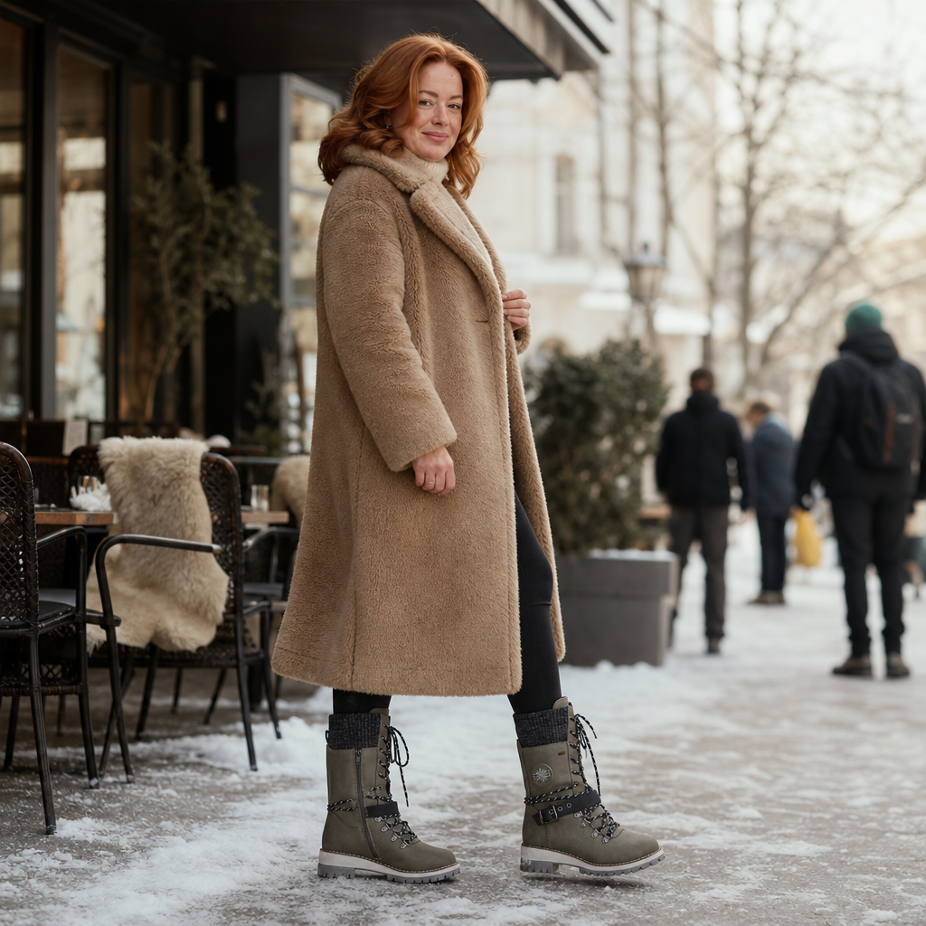 Cozette | Knit-Shaft Boots – Bequeme Winter Chelsea für Damen