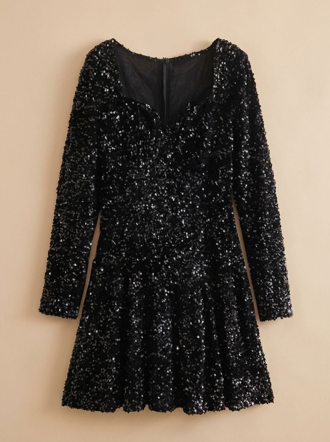 Harper | Mini Christmas Party Dress – Glänzender Sweetheart Stil für Frauen