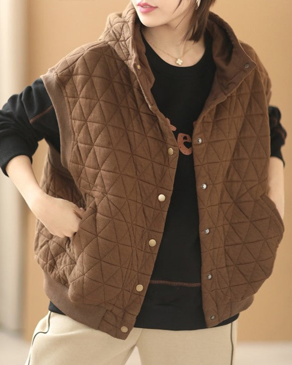 Victoria | Sportliche und Warme Damen Winterweste mit Kapuze