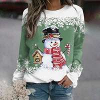 Helena | Christmas sweater with a playful snowman design