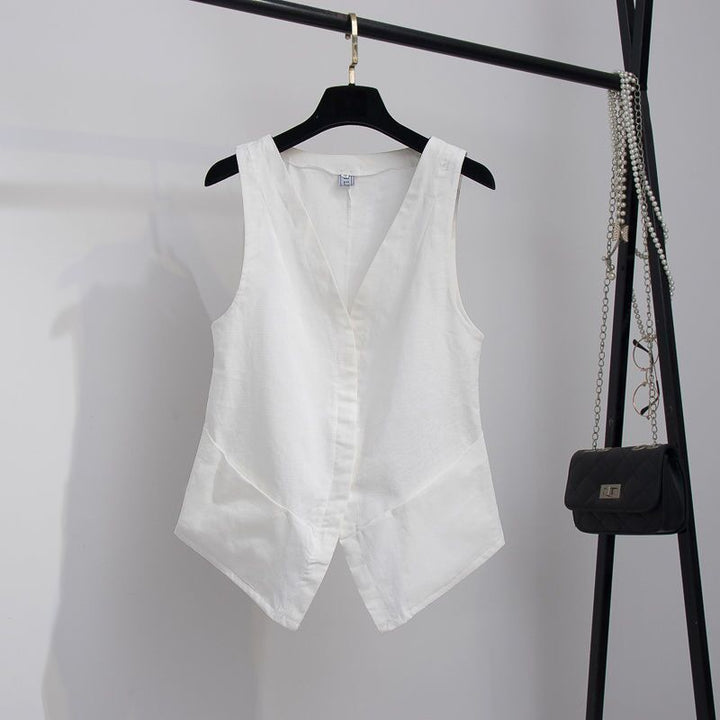 Ursula | Elegante Und Luftige Leinenweste Für Damen