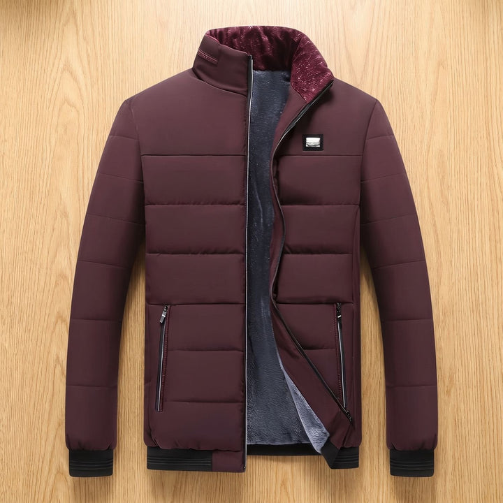 Dominik | Steppjacke für Herren – Gefütterte Winterjacke mit Stehkragen
