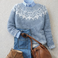 Mathilda | Stilvoller Damen Strickpullover Mit Klassischem Fair-Isle-Muster
