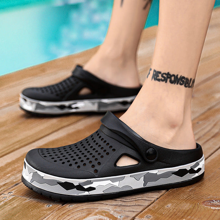 Lukas | Outdoor-Clogs Mit Camouflage-Design Und Leichtem Komfort
