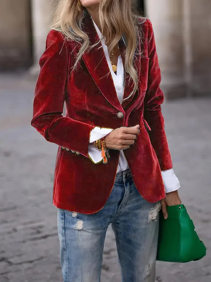 Sophie | Luxuriöser Und Eleganter Samt-Blazer