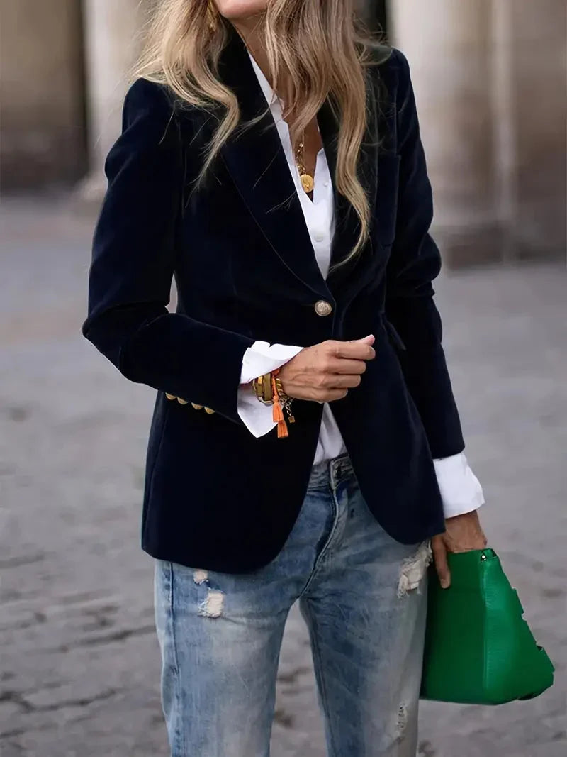 Sophie | Luxuriöser Und Eleganter Samt-Blazer