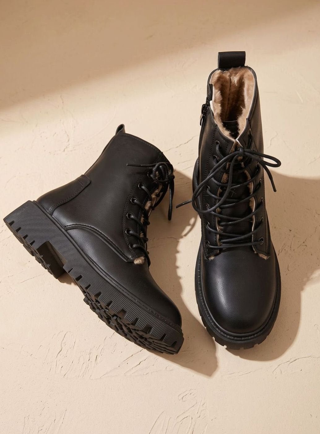 Elfriede | Stiefeletten – Gefütterte Schnür-Ankle-Boots für Damen
