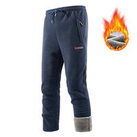 Leon | Lined thermal fleece pants for men with sherpa lining