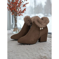 Leonie | Warme Winter-Stiefeletten Mit Blockabsatz
