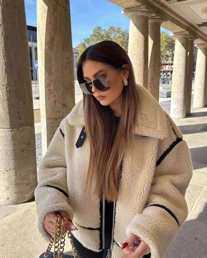 Lara | Sherpa Teddy Jacket – Bequeme Oversized Passform für Damen