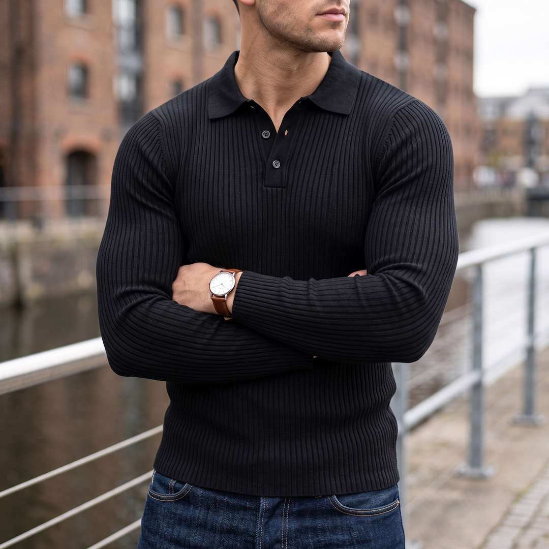 Harrowby | Ripp Polohemd – Modernes, Enges Design für Herren