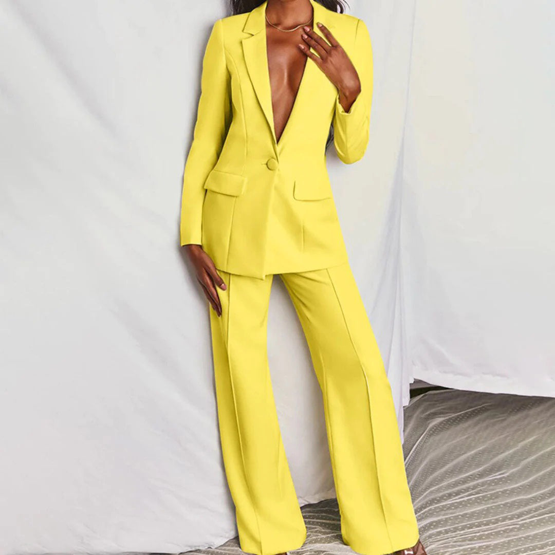 Elizabeth | Elegantes Zweiteiliges Blazer und Hosen-Set Für Damen