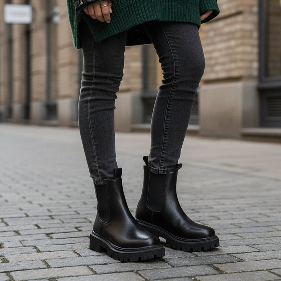 Leonie | Chelsea Stiefeletten – Robuste Profilsohle für Damen