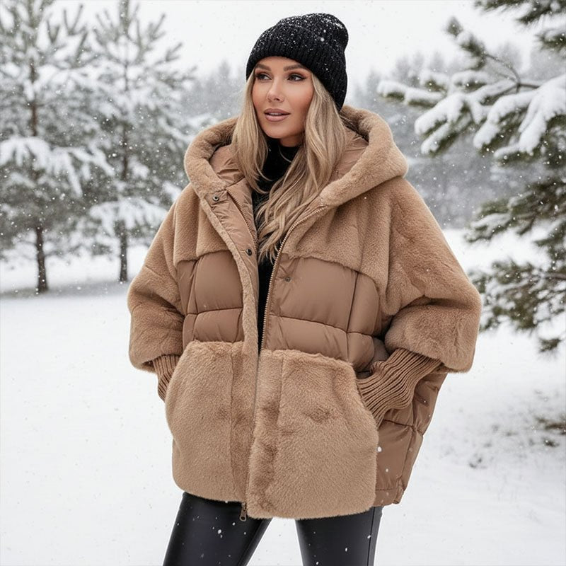 Cozevia | Oversized Quilted Hooded Jacket für Damen