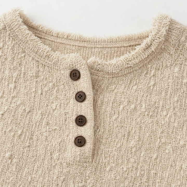 Marlwick | Chunky Knit Sweater – Stilvoller Henley-Look für Frauen