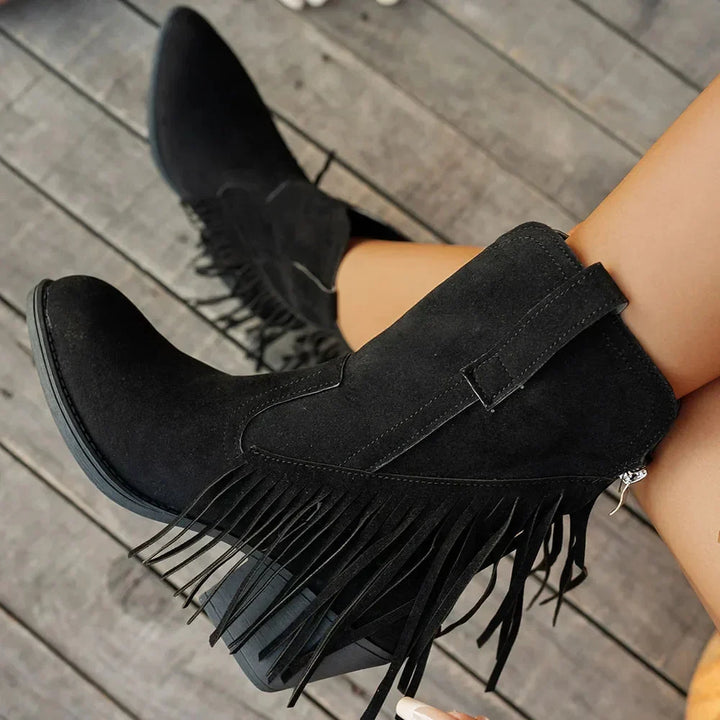 Julia | Elegante Cowboy-Stiefel mit Fransen im Western-Stil